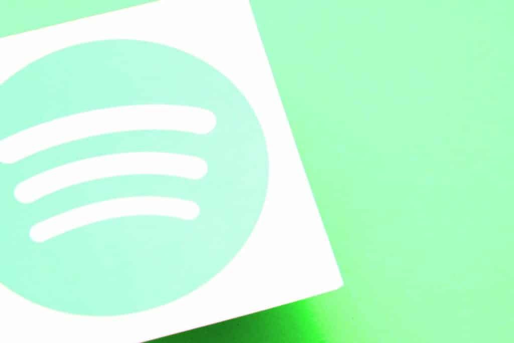 Spotify logo on green background